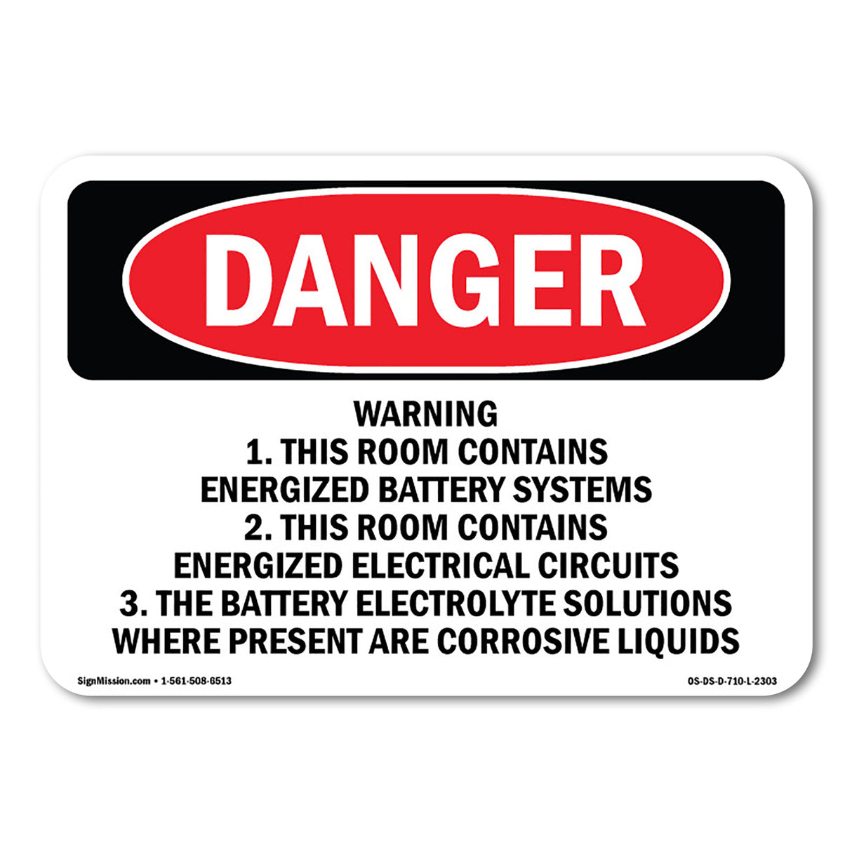 Warning 1. This Room Contains Energized