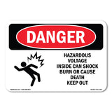 Hazardous Voltage Inside Can