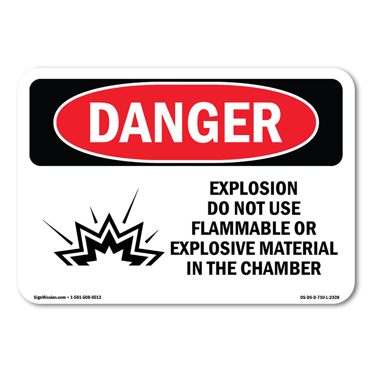 Explosion Do Not Use Flammable