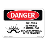 Explosion Do Not Use Flammable
