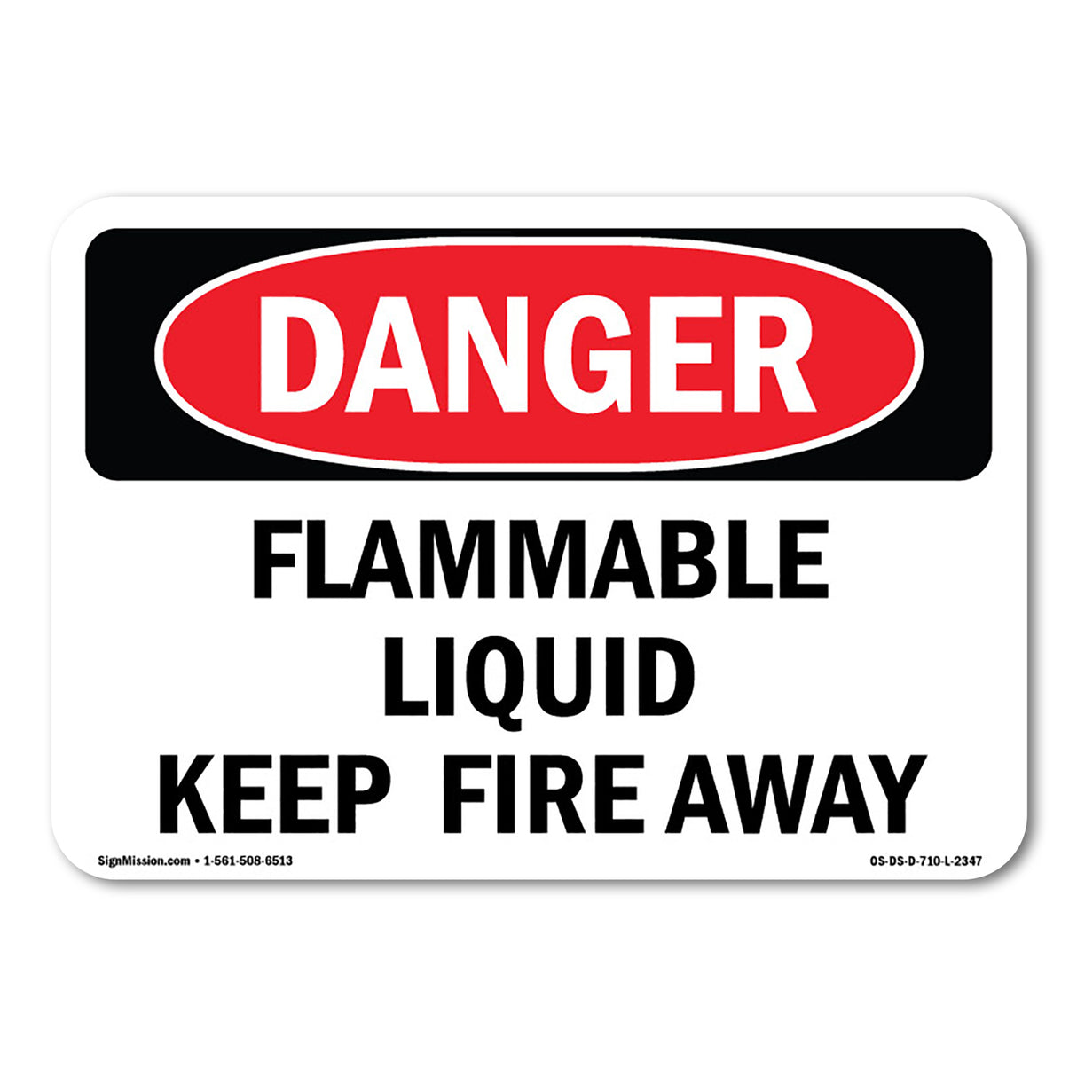 Flammable Liquid Keep Fire Away