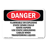 Flammable Or Explosive Static Spark Could