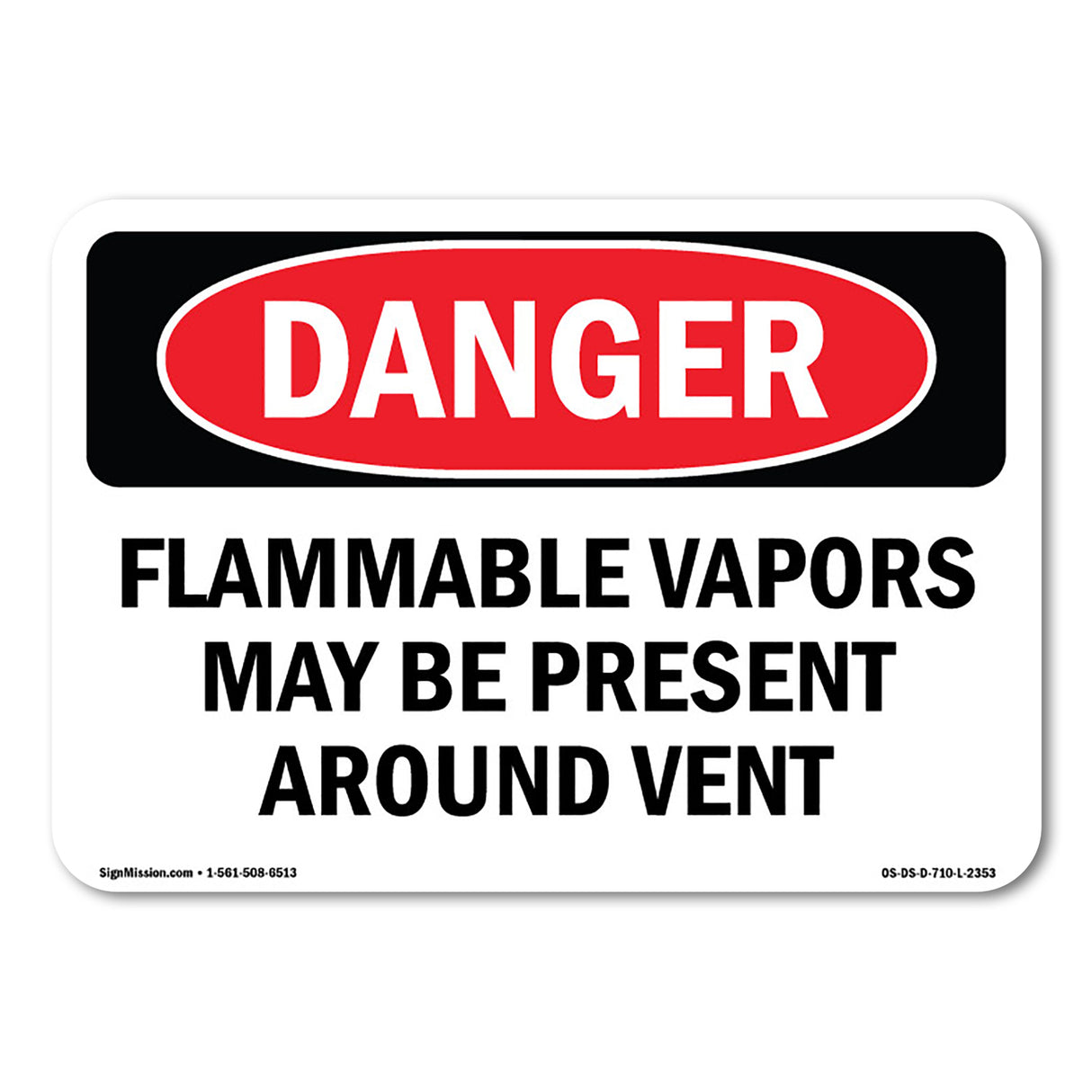 Flammable Vapors May Be Present Around Vent
