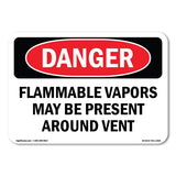 Flammable Vapors May Be Present Around Vent