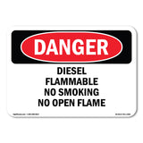 Diesel Flammable No Smoking No Open Flame