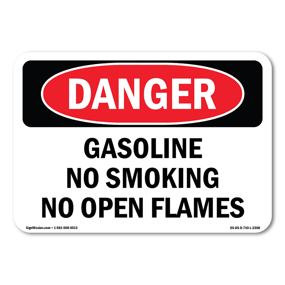 Gasoline No Smoking No Open Flames