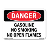 Gasoline No Smoking No Open Flames