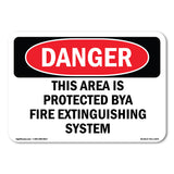 This Area Is Protected By A Fire Extinguishing
