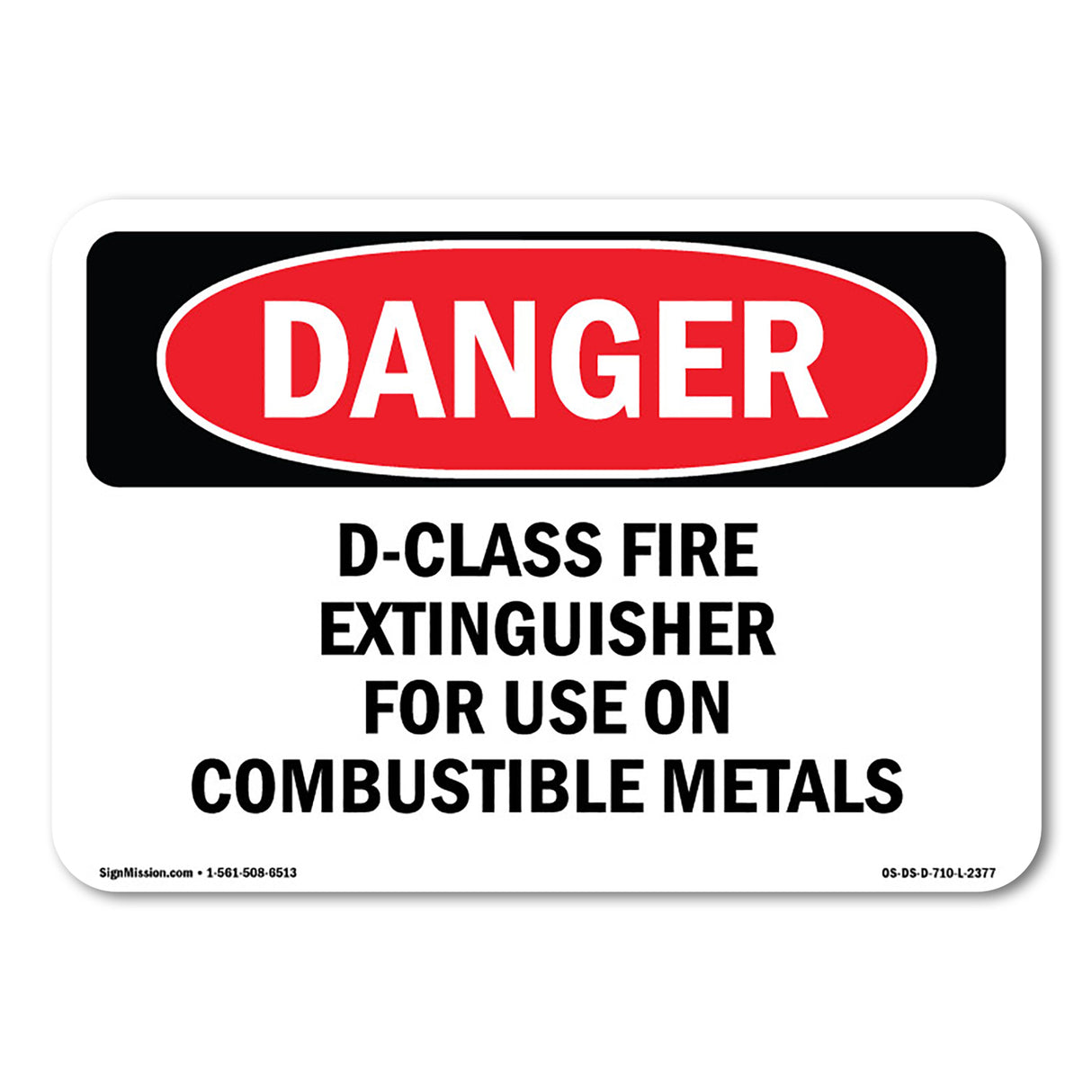 D-Class Fire Extinguisher For Use On Combustible