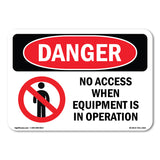 No Access When Equipment Is