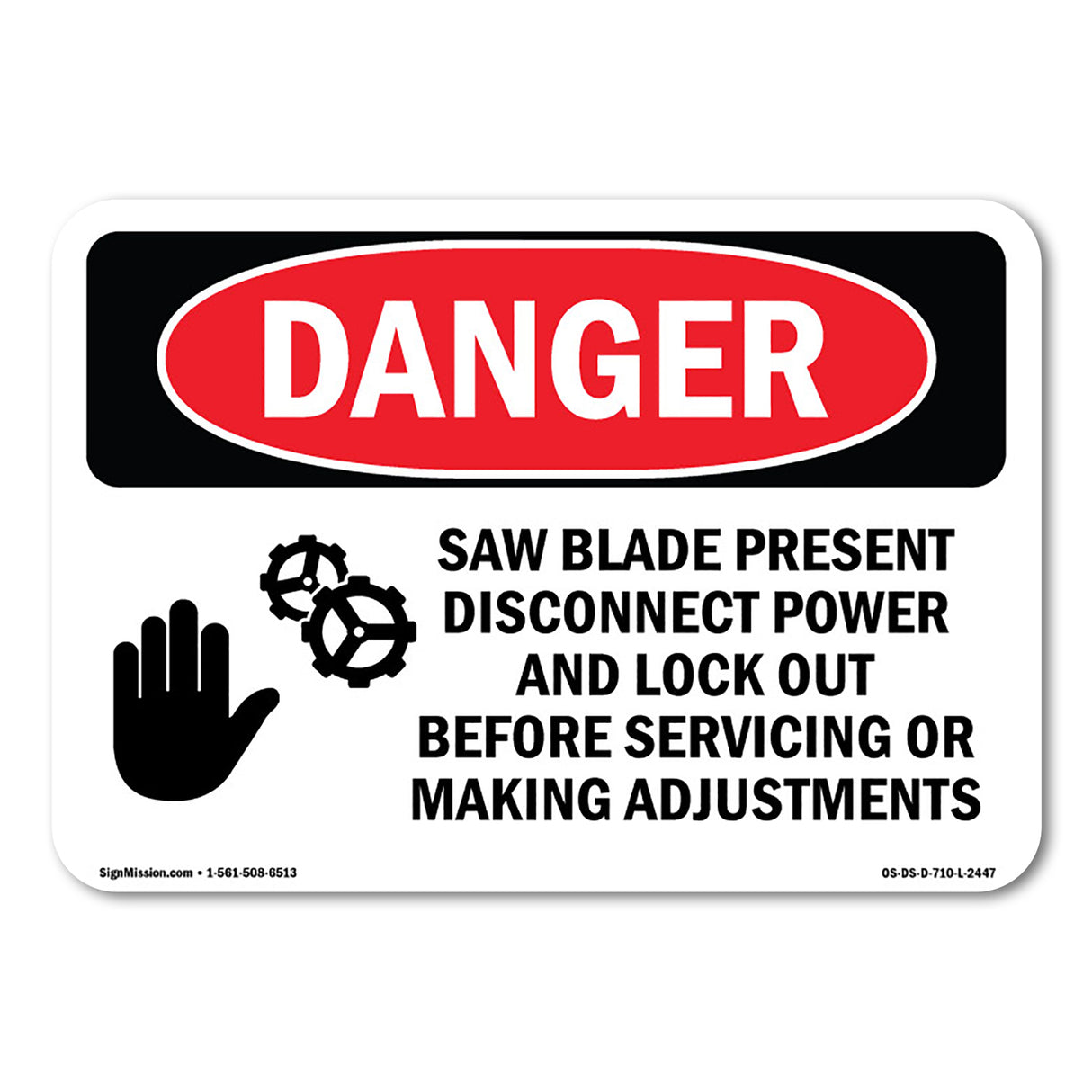 Saw Blade Present Disconnect