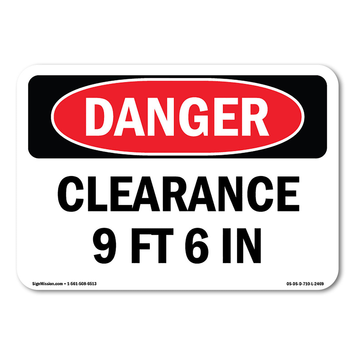 Clearance 9 Ft 6 In