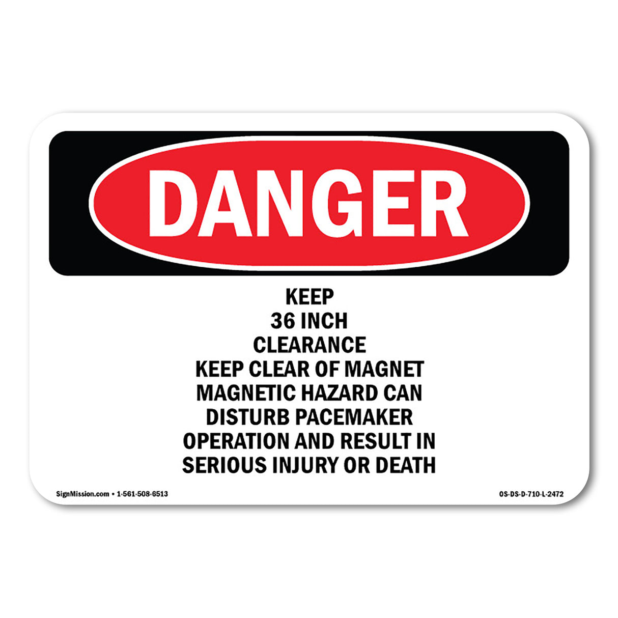 Keep 36 Inch Clearance