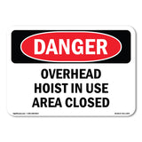 Overhead Hoist In Use Area Closed