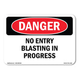No Entry Blasting In Progress