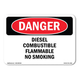 Diesel Combustible Flammable No Smoking