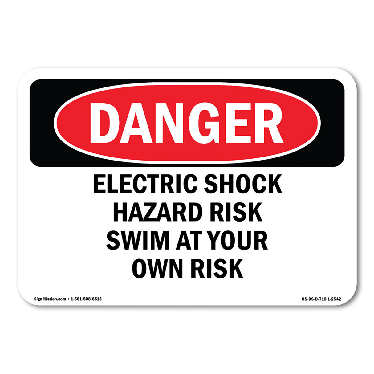 Electric Shock Hazard Risk Swim At Your Own Risk