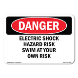 Electric Shock Hazard Risk Swim At Your Own Risk
