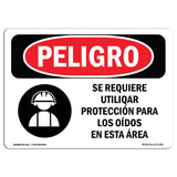 Ear Protection Required In This Area Spanish