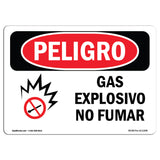 Explosive Gas No Smoking Spanish