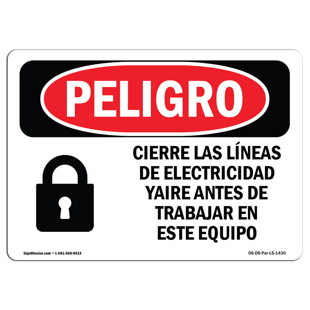 Lockout Electricity Air Lines Before Working