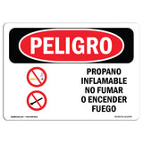 Propane Gas Flammable No Smoking