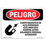 Strong Magnetic Field Magnet Is On