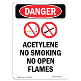 Acetylene No Smoking No Open Flames