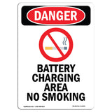 Battery Charging Area No Smoking