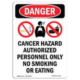 Cancer Hazard Authorized Personnel Only