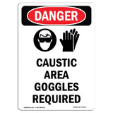 Caustic Area Goggles Required