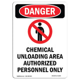 Chemical Unloading Area Authorized Only