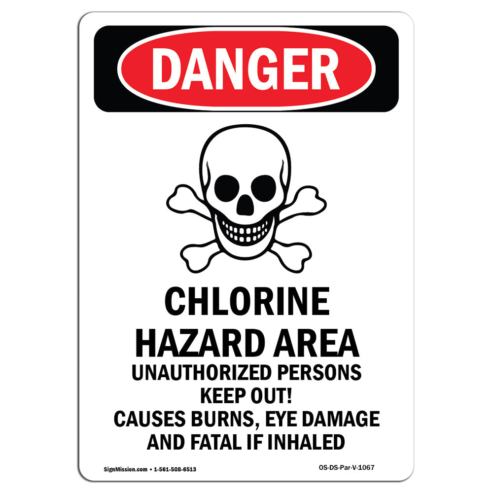 Chlorine Hazard Area