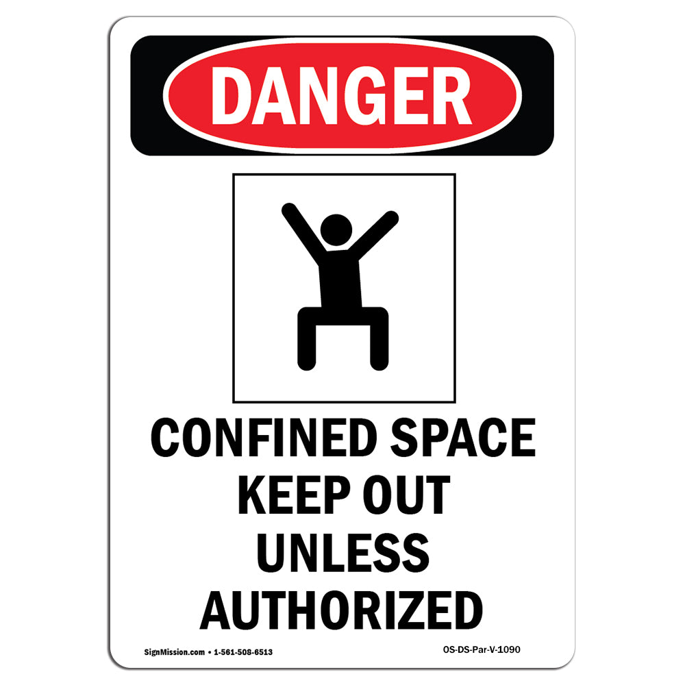 Confined Space Keep Out Unless Authorized