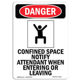 Confined Space Notify Attendant
