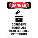 Corrosive Materials Wear Required Protection