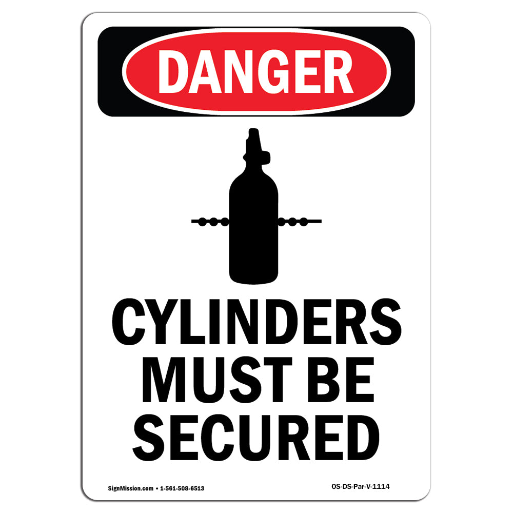 Cylinders Must Be Secured