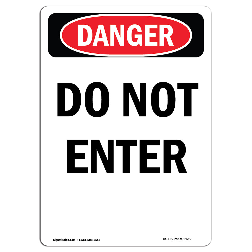 Portrait Do Not Enter