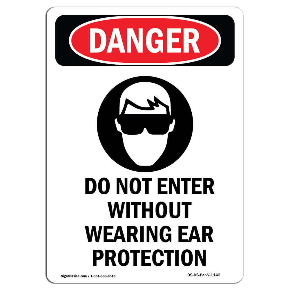 Do Not Enter Without Wearing Ear Protection