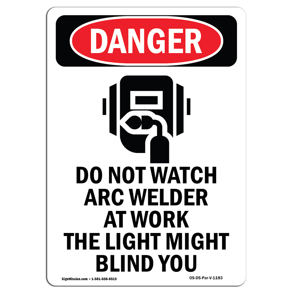Do Not Watch Arc Welder At Work