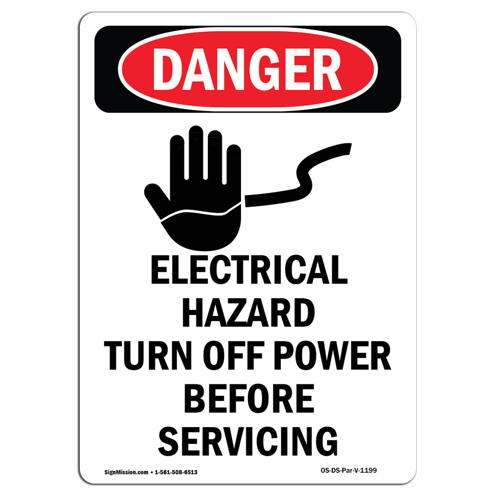 Electrical Hazard Turn Off Power