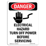 Electrical Hazard Turn Off Power