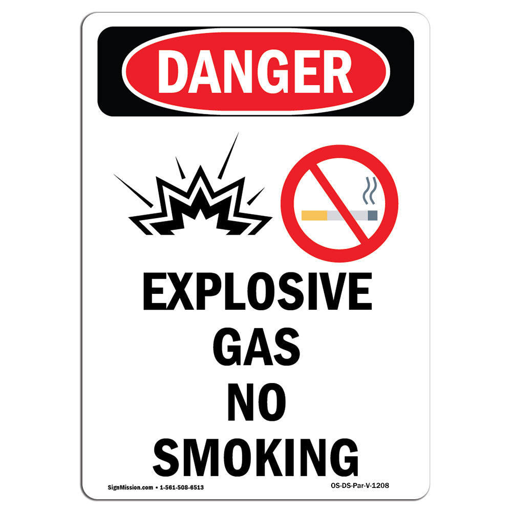 Explosive Gas No Smoking Spanish