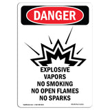 Explosive Vapors No Smoking Open Flames