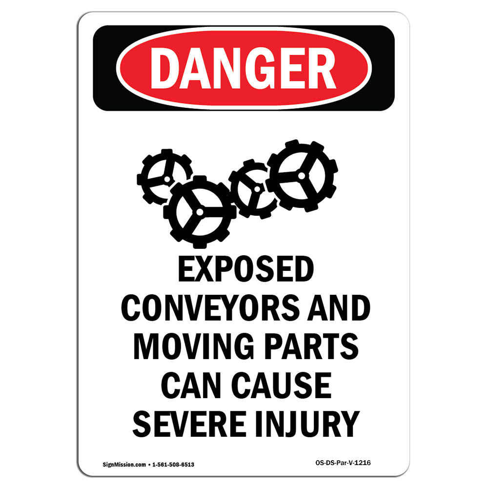 Exposed Conveyors And Moving Parts
