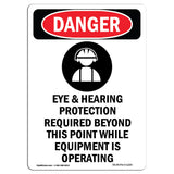 Eye And Hearing Protection Required