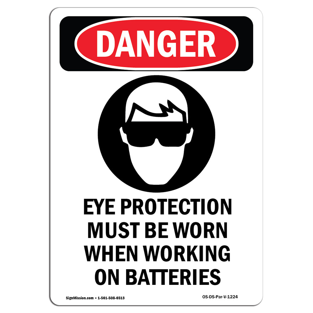 Eye Protection Must Be Worn