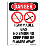 Flammable Gas No Smoking