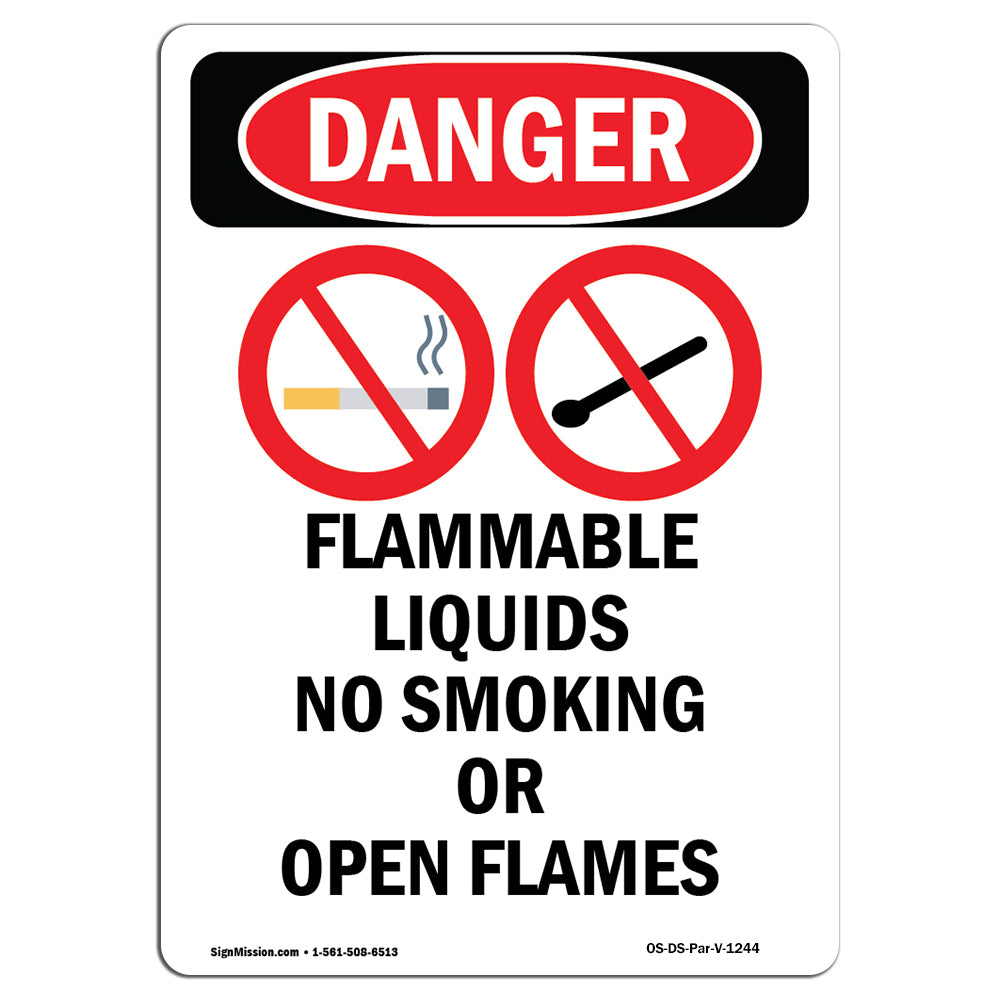 Flammable Liquids No Smoking Or Open Flames