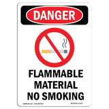 Flammable Material No Smoking
